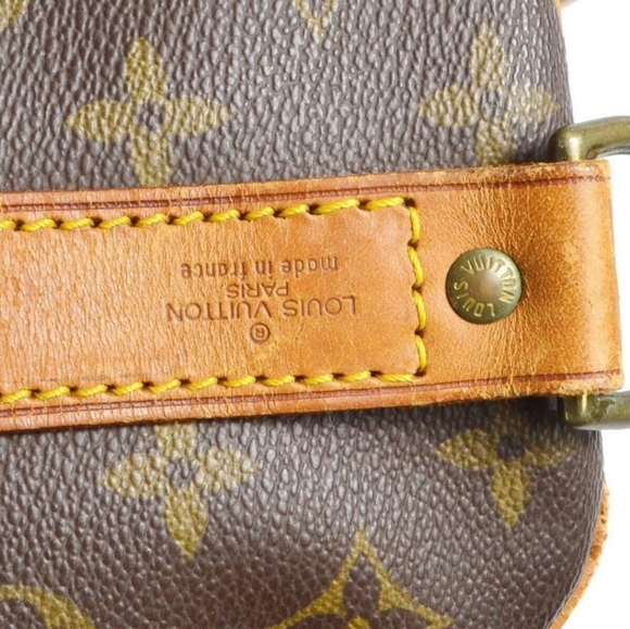 LOUIS VUITTON KEEPALL TRAVEL BAG BUNDLE! BANDOULIERE 60 BROWN MONOGRAM 🤎💛 - Picture 5 of 16